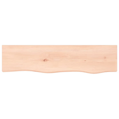 Ripiano a Parete 80x20x6 cm Legno Massello Rovere Non Trattato - homemem39