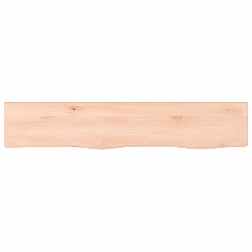 Ripiano a Parete 100x20x6 cm Legno Massello Rovere Non Trattato - homemem39