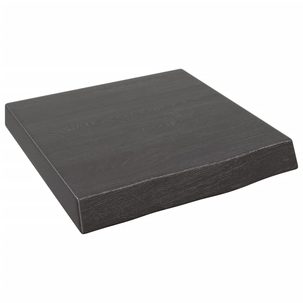 Ripiano Marrone Scuro 40x40x(2-6) cm Massello Rovere Trattato - homemem39