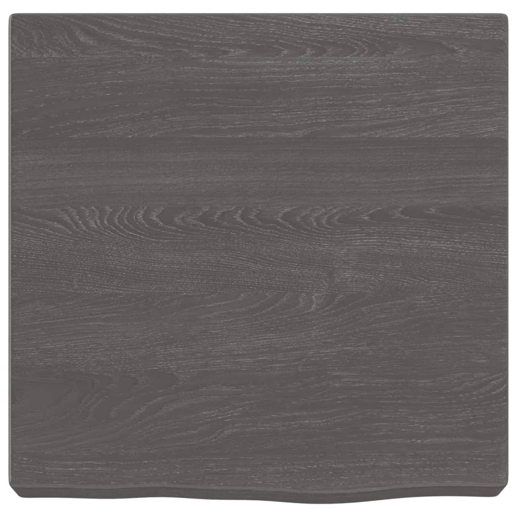 Ripiano Marrone Scuro 40x40x(2-6) cm Massello Rovere Trattato - homemem39