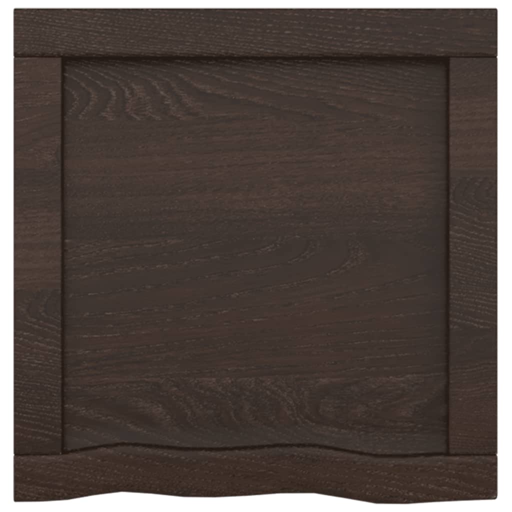 Ripiano Marrone Scuro 40x40x(2-6) cm Massello Rovere Trattato - homemem39