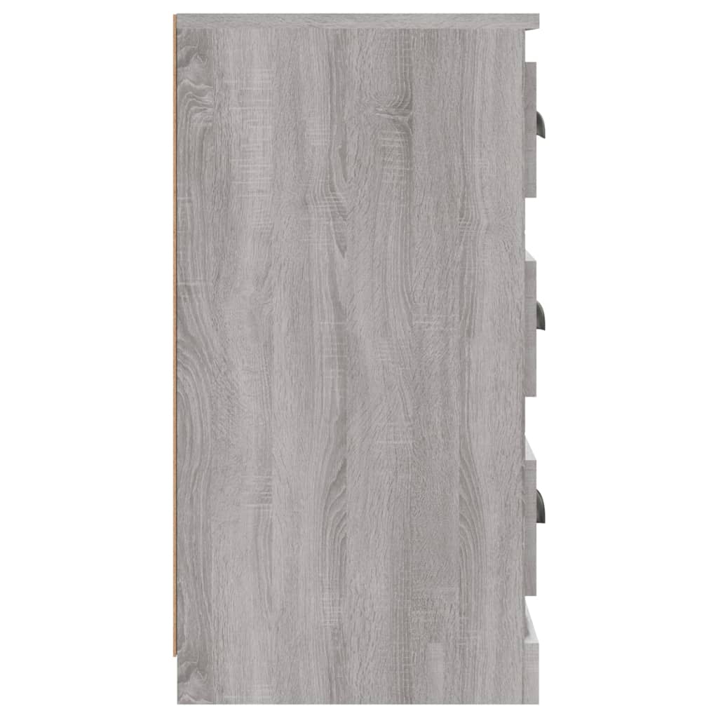 Credenze 2 pz Grigio Sonoma in Legno Multistrato - homemem39