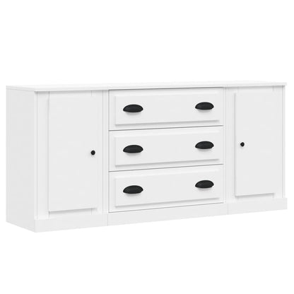 Credenze 3 pz Bianco in Legno Multistrato - homemem39