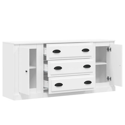 Credenze 3 pz Bianco in Legno Multistrato - homemem39