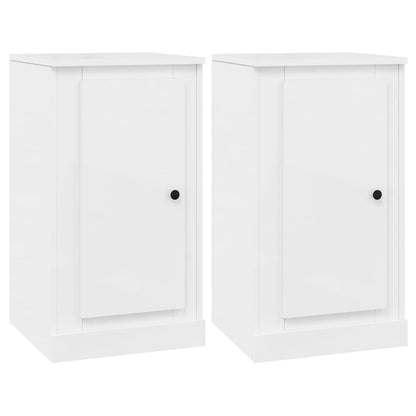 Credenze 3 pz Bianco Lucido in Legno Multistrato - homemem39