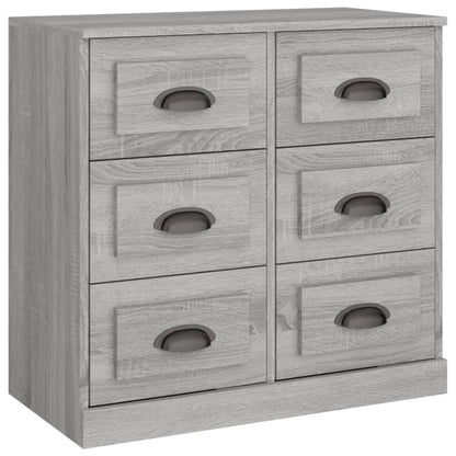 Credenze 2 pz Grigio Sonoma in Legno Multistrato - homemem39