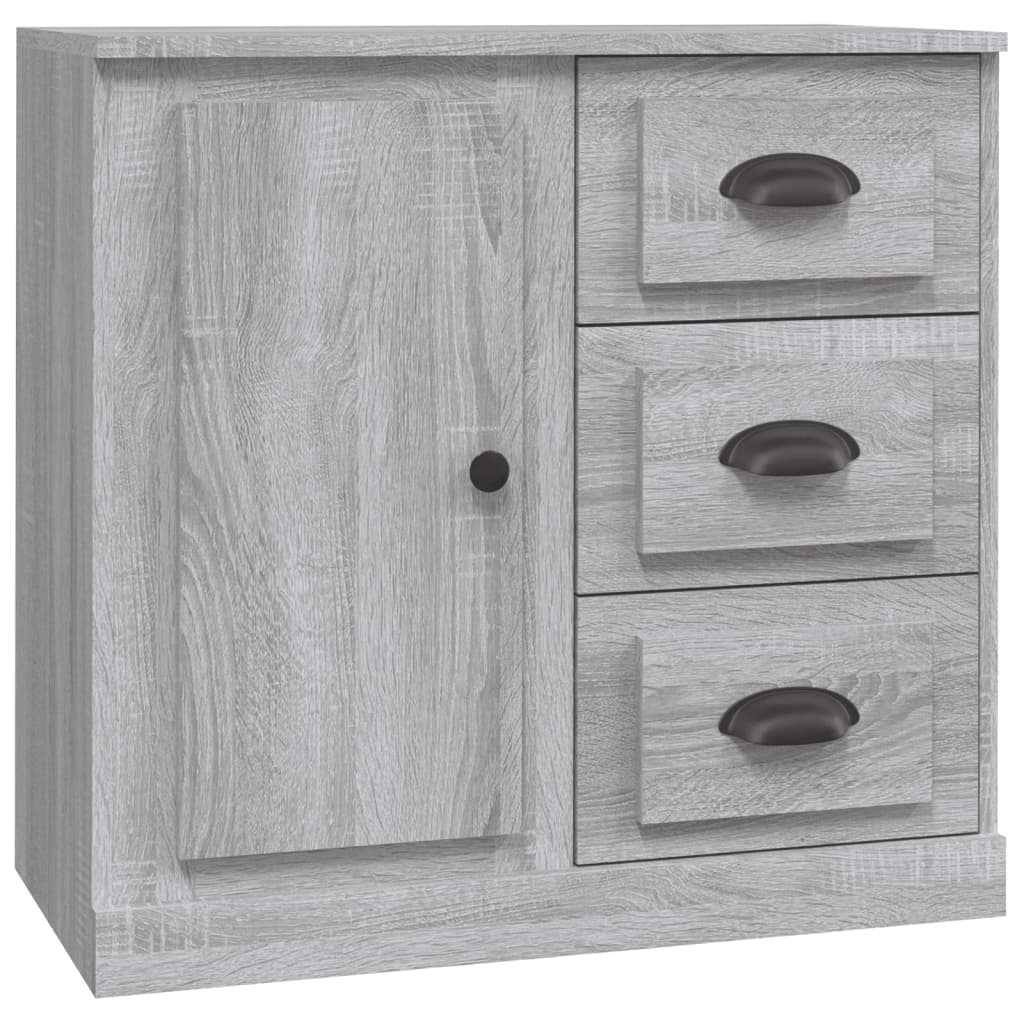 Credenze 3 pz Grigio Sonoma in Legno Multistrato - homemem39