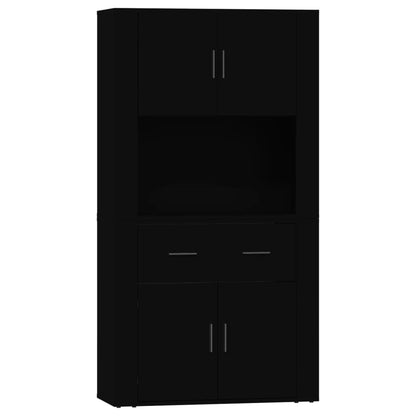 Credenza Nera in Legno Multistrato - homemem39