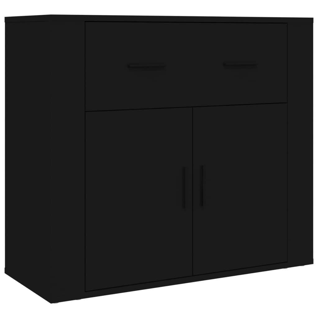 Credenza Nera in Legno Multistrato - homemem39