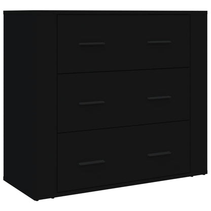 Credenza Nera in Legno Multistrato - homemem39