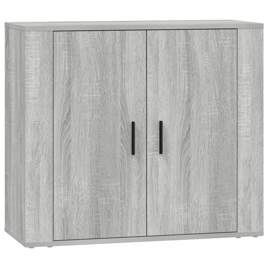 Credenze 3 pz Grigio Sonoma in Legno Multistrato - homemem39