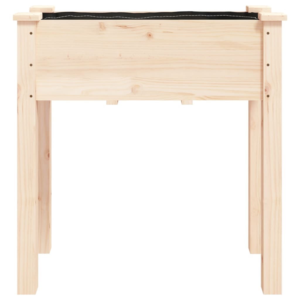 Fioriera con Fodera 71x37x76 cm Legno Massello di Abete - homemem39