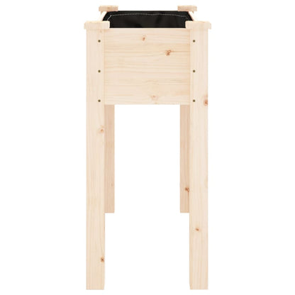 Fioriera con Fodera 71x37x76 cm Legno Massello di Abete - homemem39