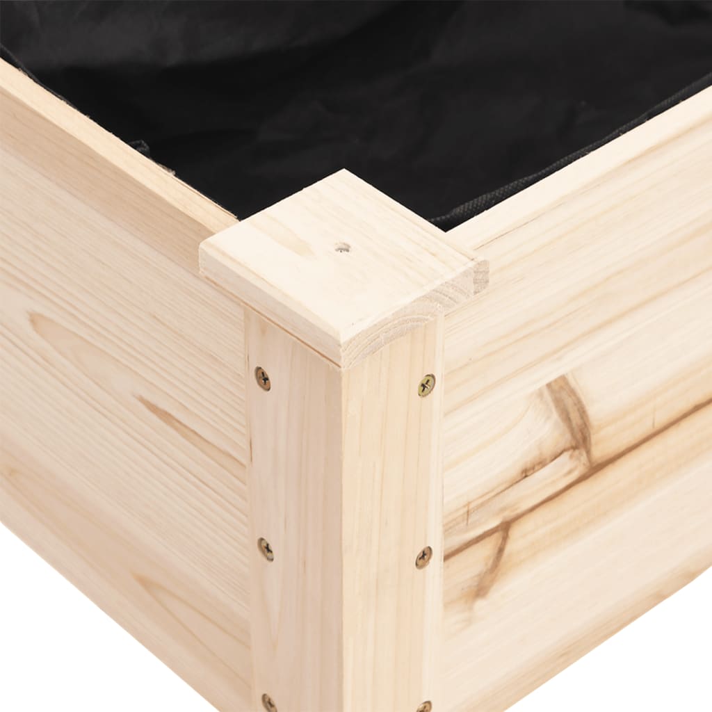 Fioriera con Fodera 161x45x76 cm Legno Massello di Abete - homemem39