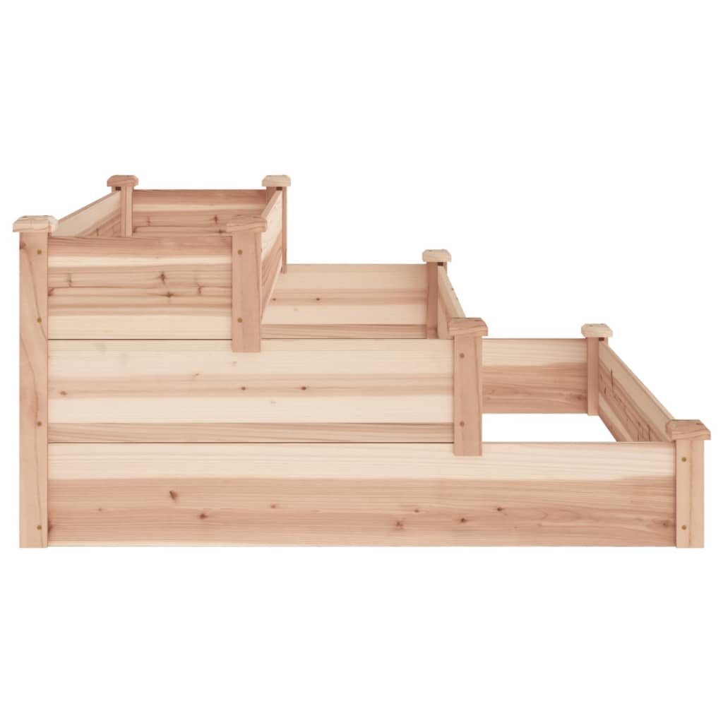 Fioriera Rialzata da Giardino 120x120x56cm Legno Massello Abete - homemem39