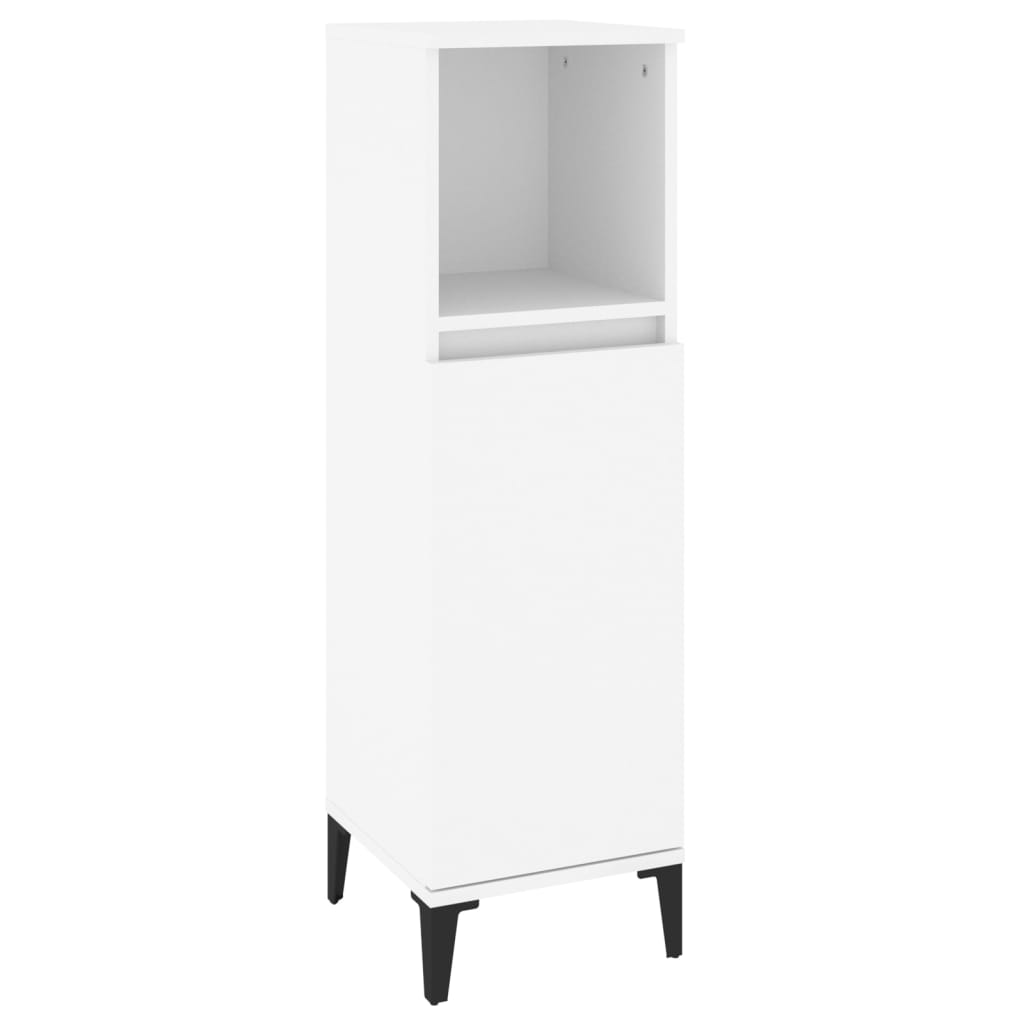 Set Mobili da Bagno 3 pz Bianco in Legno Multistrato - homemem39