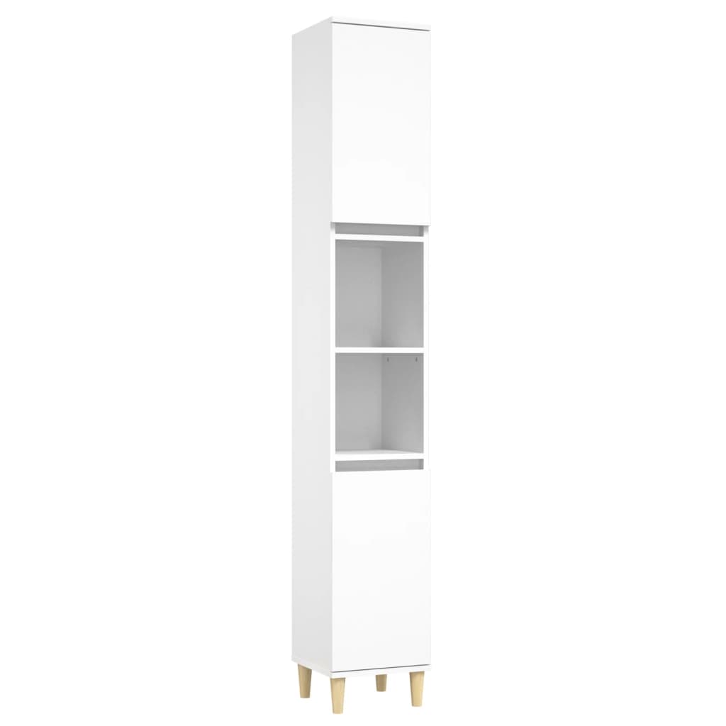 Set Mobili da Bagno 3 pz Bianco in Legno Multistrato - homemem39