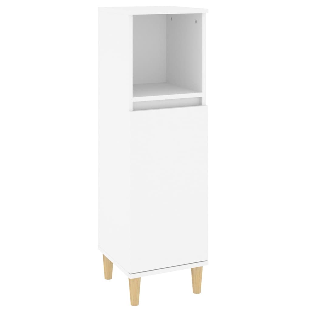 Set Mobili da Bagno 3 pz Bianco in Legno Multistrato - homemem39