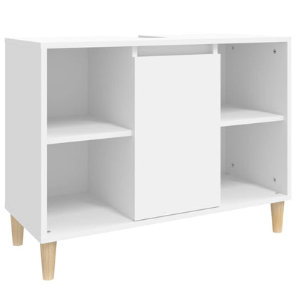 Set Mobili da Bagno 3 pz Bianco in Legno Multistrato - homemem39