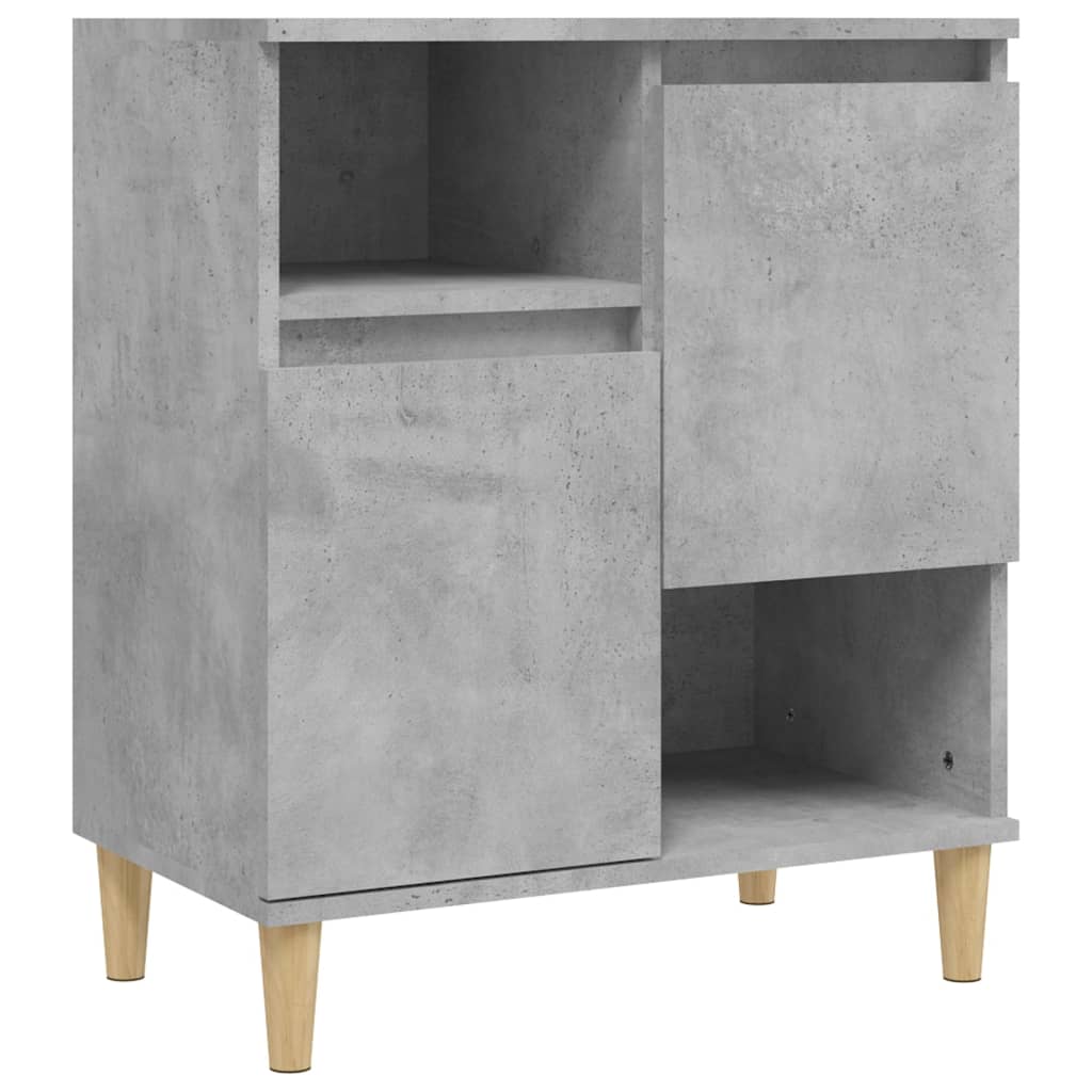 Credenze 2pz Grigio Cemento 60x35x70 cm in Legno Multistrato - homemem39