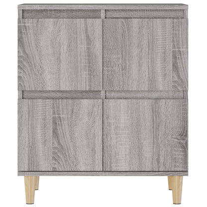 Credenze 2pz Grigio Sonoma 60x35x70 cm in Legno Multistrato - homemem39