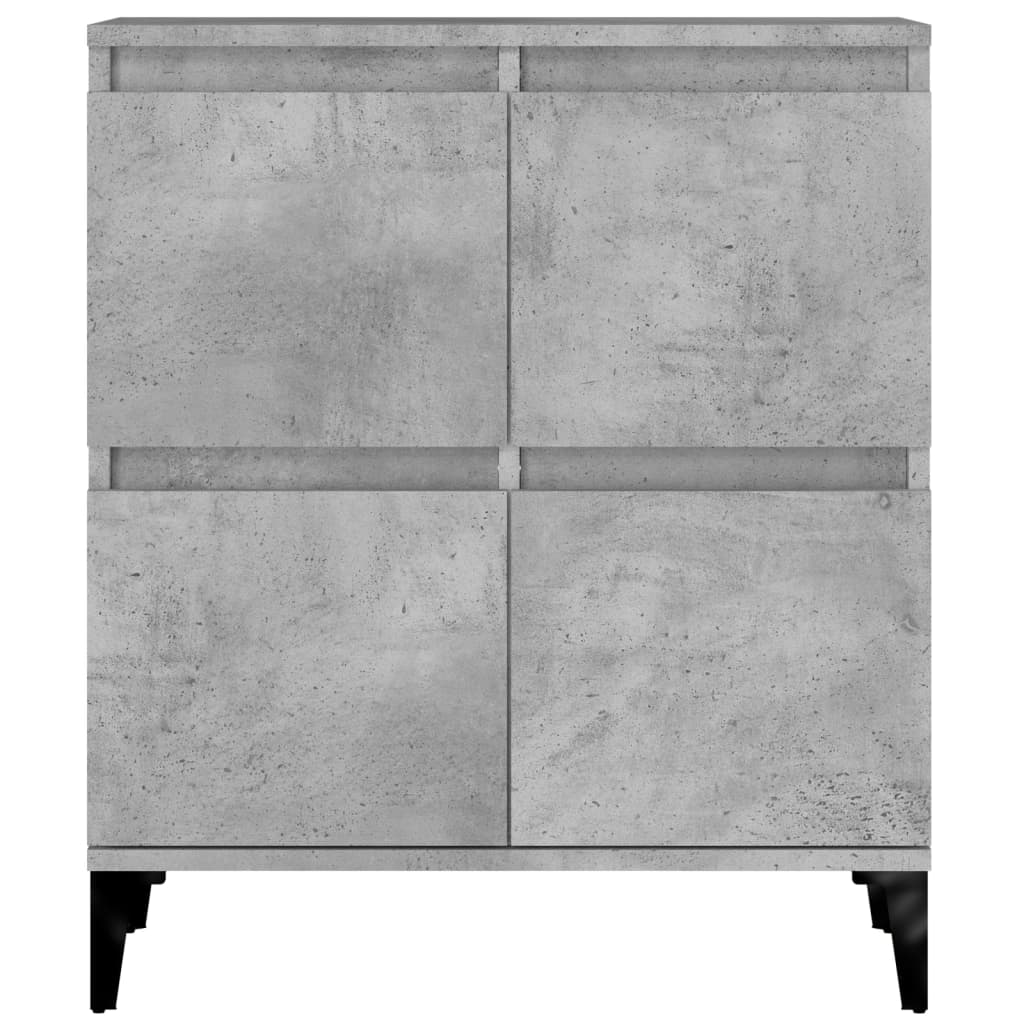 Credenze 3pz Grigio Cemento 60x35x70 cm in Legno Multistrato - homemem39