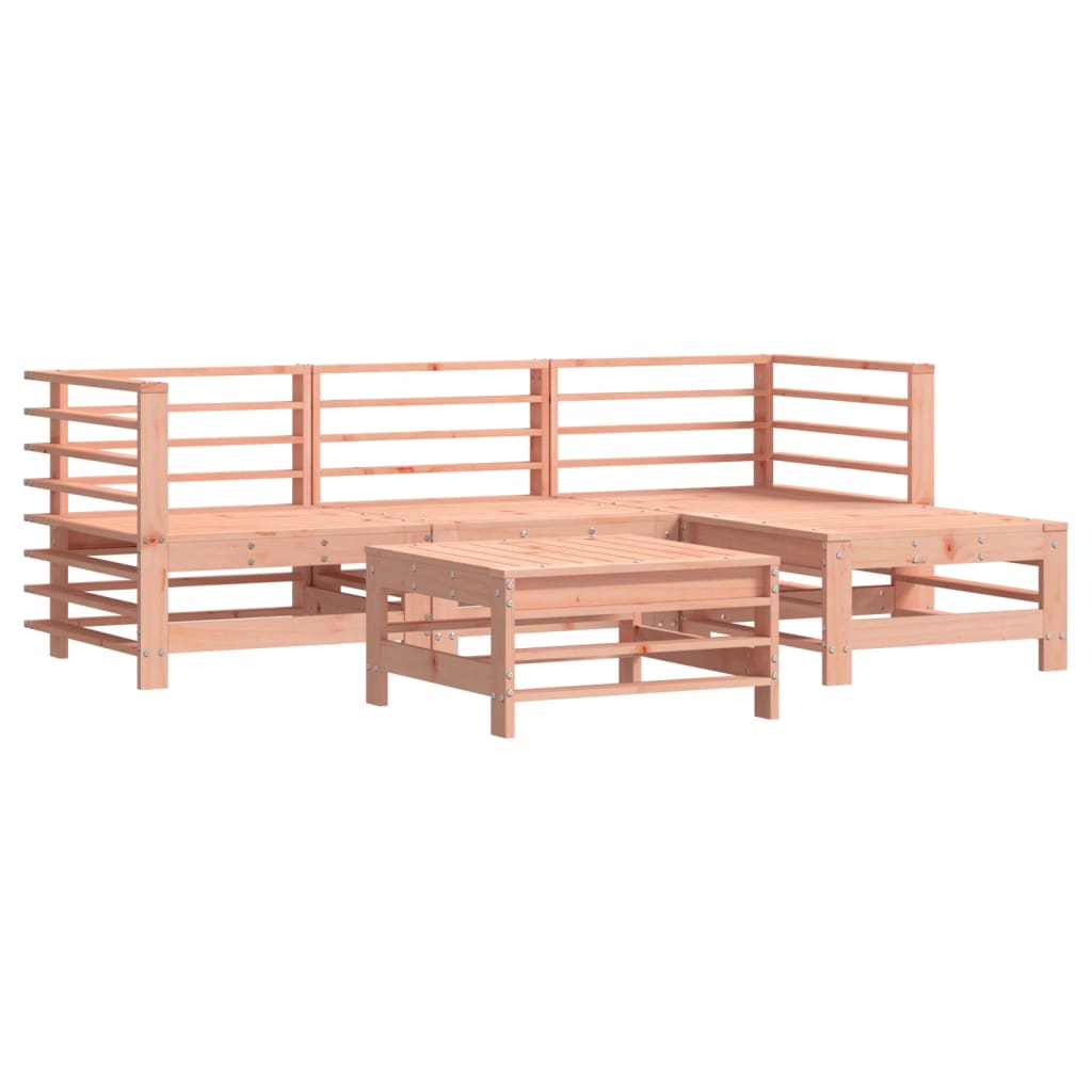 Set Divani Giardino 5 pz con Cuscini Legno Massello di Douglas - homemem39