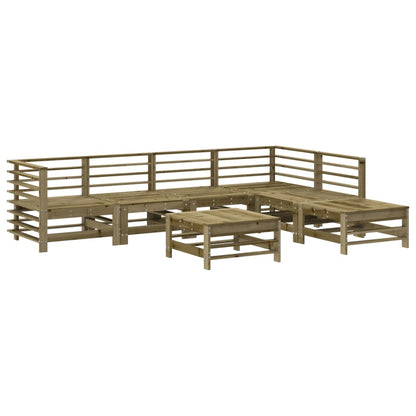 Set Divani da Giardino 7pz con Cuscini Legno Impregnato di Pino - homemem39