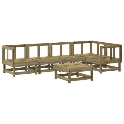 Set Divani da Giardino 6pz con Cuscini Legno Impregnato di Pino - homemem39