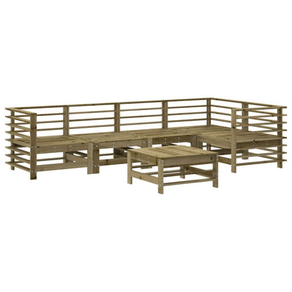 Set Divani da Giardino 6pz con Cuscini Legno Impregnato di Pino - homemem39