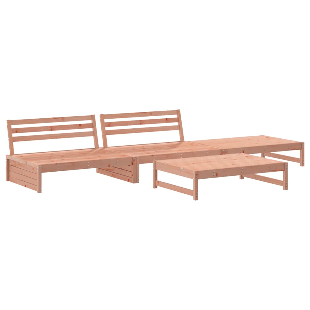 Set Divani Giardino 4 pz con Cuscini Legno Massello di Douglas - homemem39