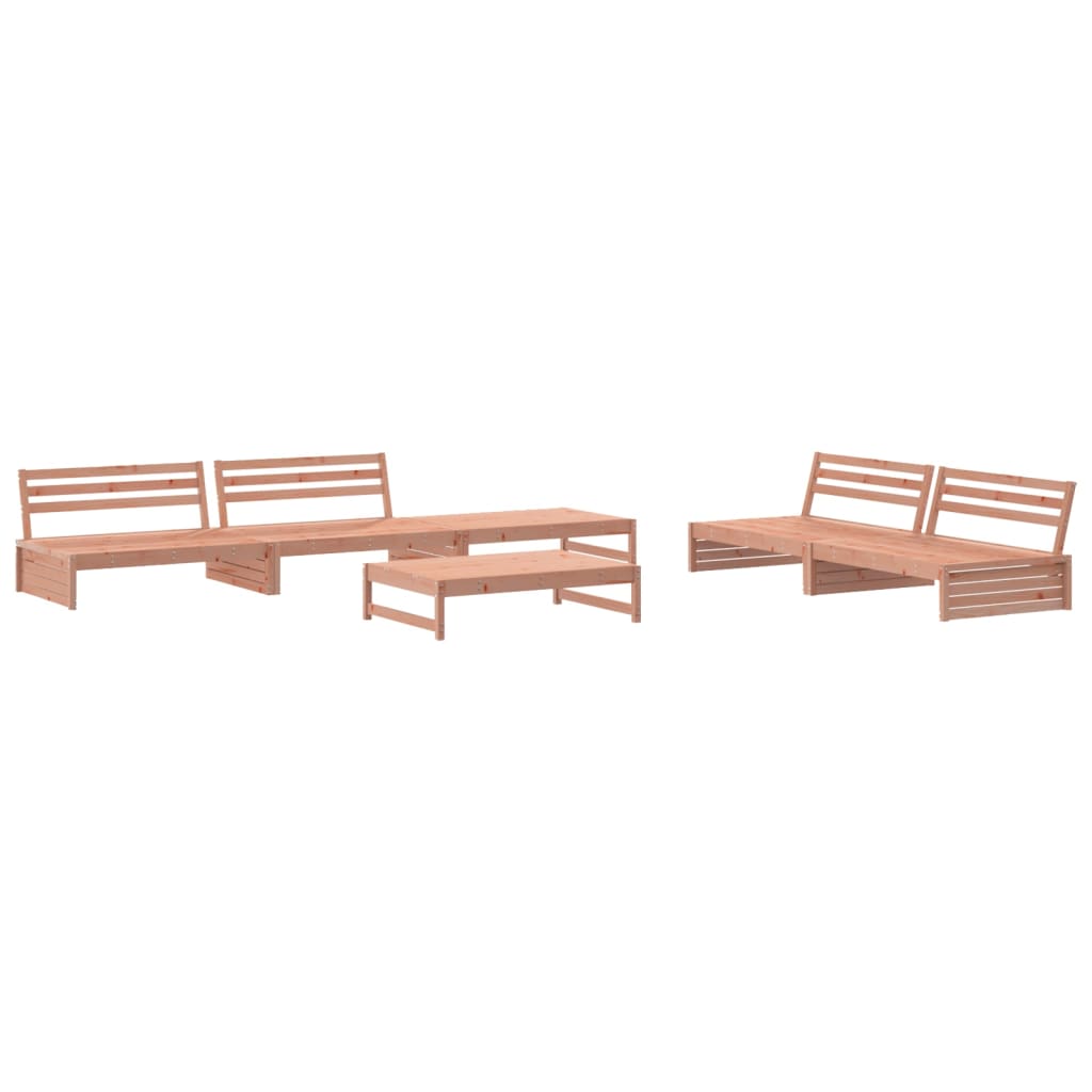 Set Divani Giardino 6 pz con Cuscini Legno Massello di Douglas - homemem39