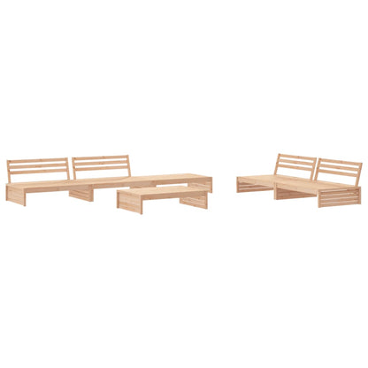 Set Divani da Giardino 6 pz con Cuscini in Legno Massello - homemem39