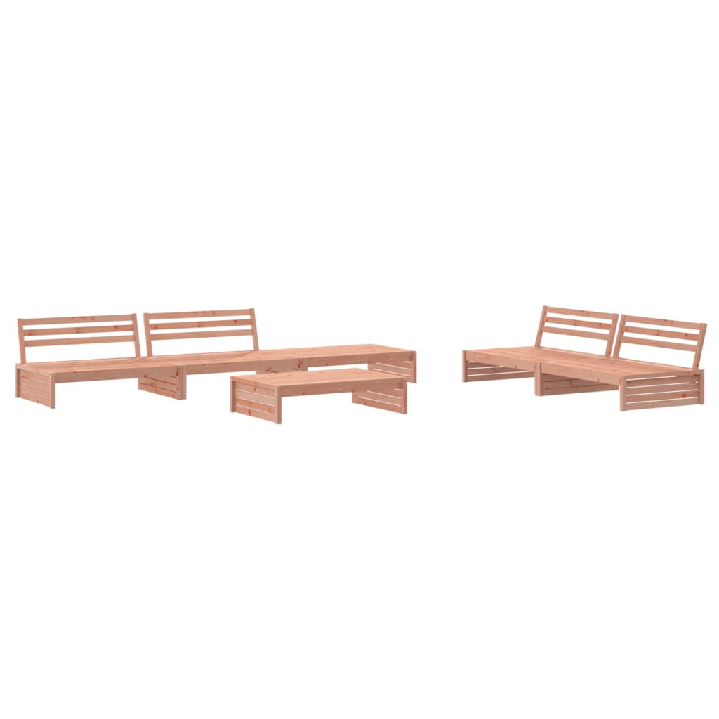 Set Divani Giardino 6 pz con Cuscini Legno Massello di Douglas - homemem39