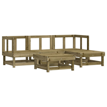 Set Salotto da Giardino 5 pz in Legno Impregnato di Pino - homemem39