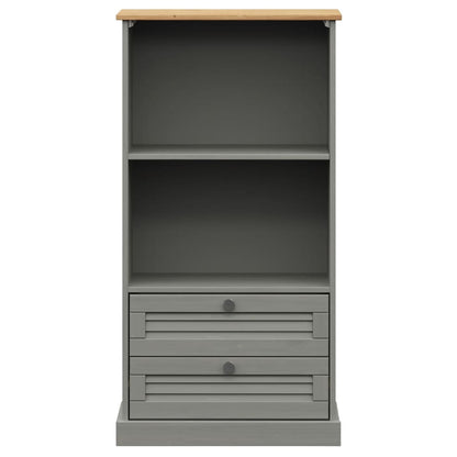 Libreria VIGO 60x35x114,5 cm in Legno Massello di Pino Grigio - homemem39