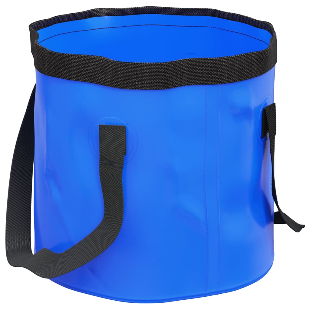 Secchi Pieghevoli 2 pz Blu 20 L in PVC - homemem39