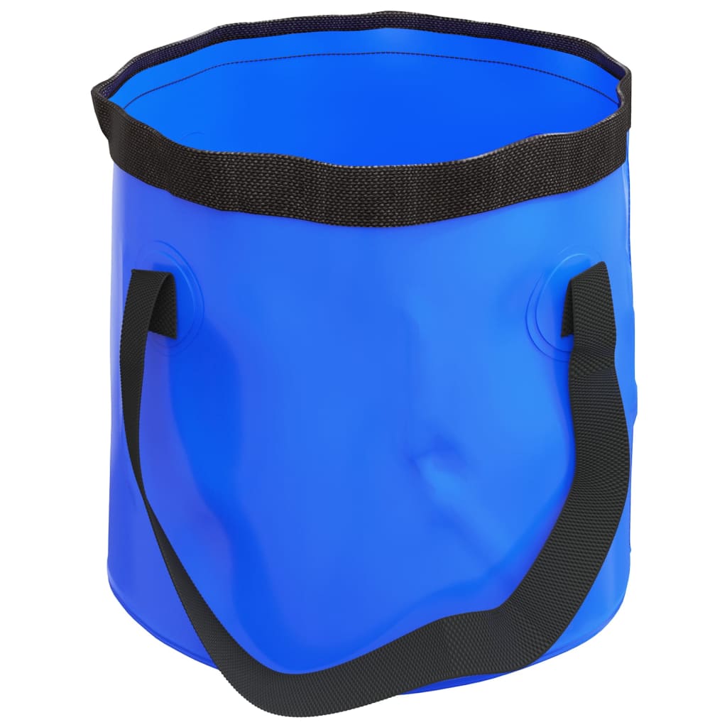 Secchi Pieghevoli 2 pz Blu 20 L in PVC - homemem39