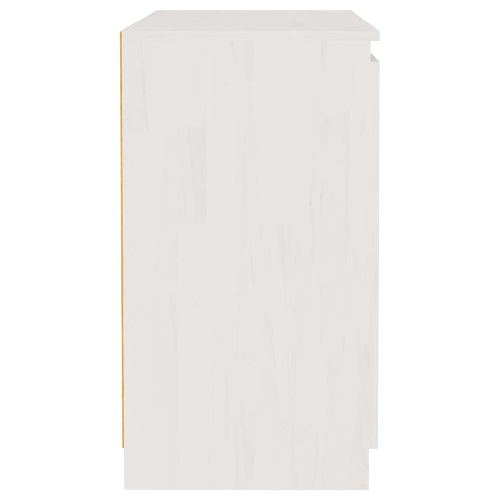 Armadietto Bianco 60x36x65 cm in Legno Massello di Pino - homemem39