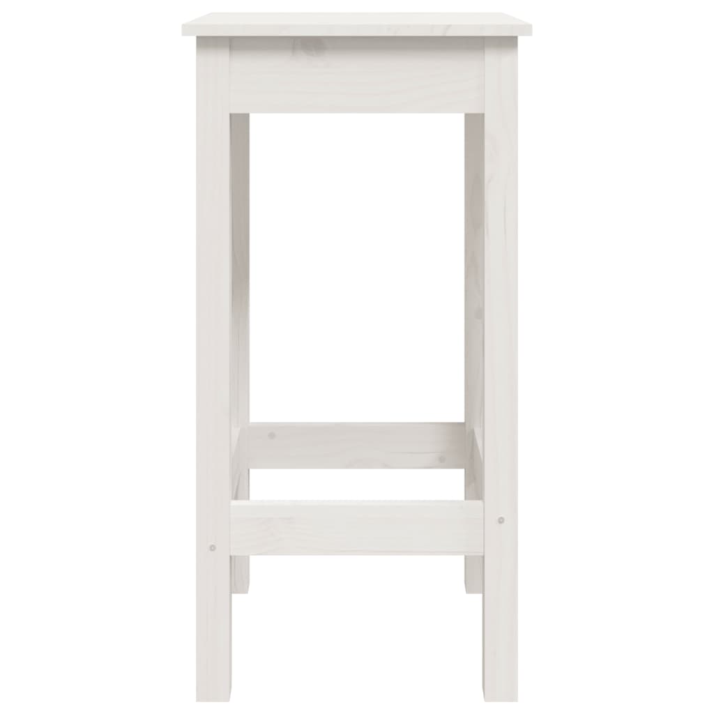 Sgabelli da Bar 2 pz Bianchi 40x40x78 cm Legno Massello di Pino - homemem39