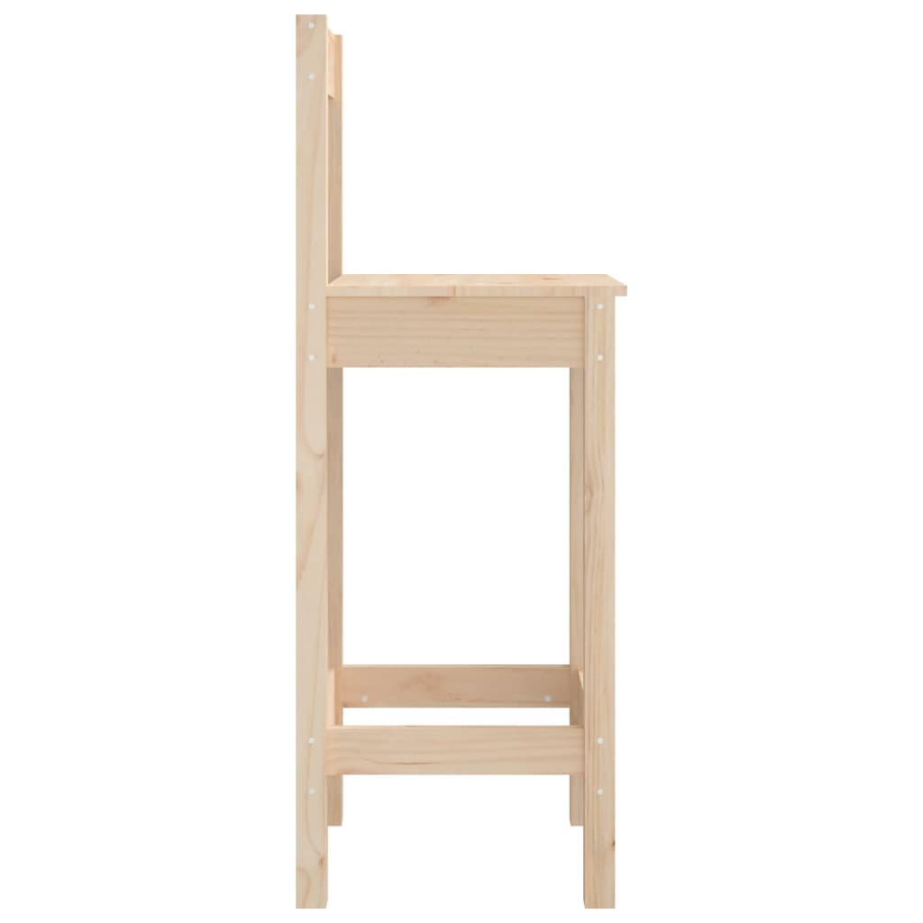 Sgabelli da Bar 2 pz 40x41,5x112 cm in Legno Massello di Pino - homemem39