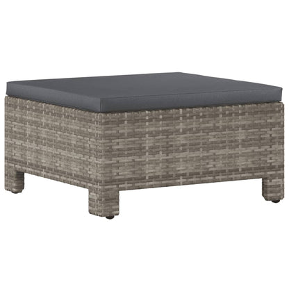 Set Divani da Giardino 6 pz con Cuscini in Polyrattan Grigio - homemem39