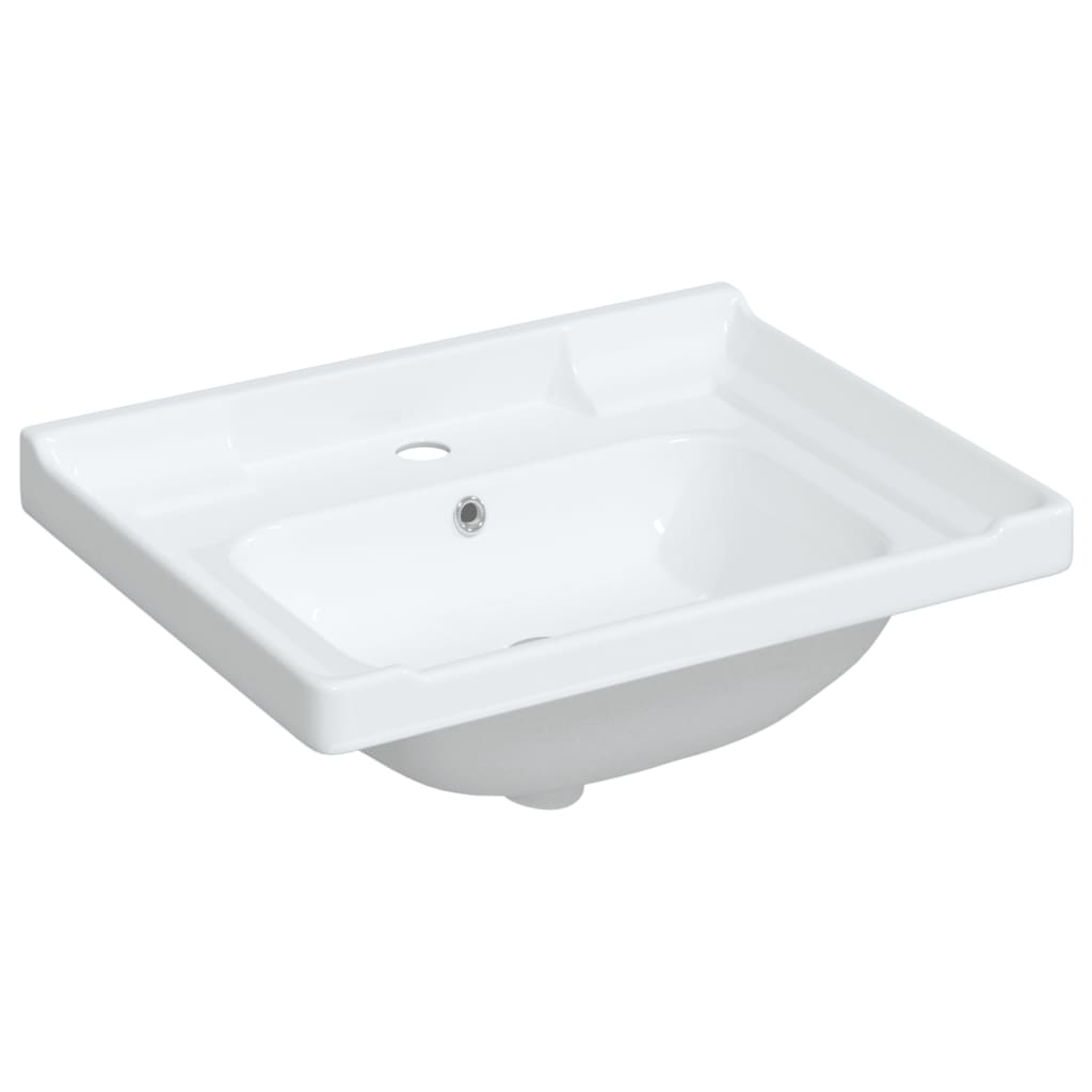 Lavandino da Bagno Bianco 61x48x23 cm Rettangolare in Ceramica - homemem39