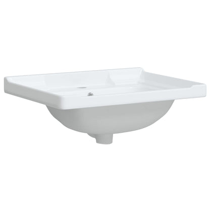 Lavandino da Bagno Bianco 61x48x23 cm Rettangolare in Ceramica - homemem39