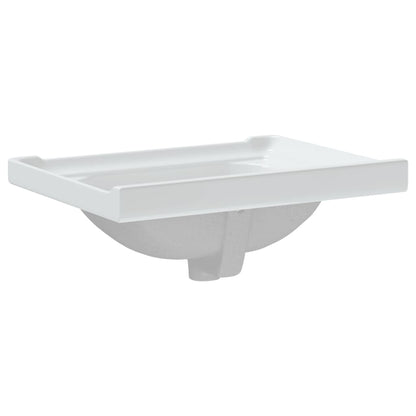 Lavandino da Bagno Bianco 61x48x23 cm Rettangolare in Ceramica - homemem39