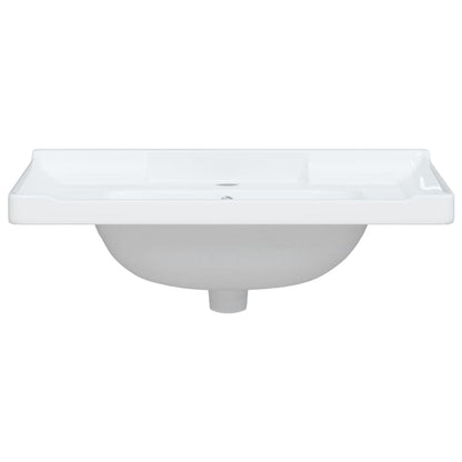 Lavandino da Bagno Bianco 71x48x23 cm Rettangolare in Ceramica - homemem39