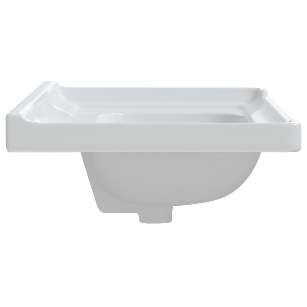 Lavandino da Bagno Bianco 71x48x23 cm Rettangolare in Ceramica - homemem39