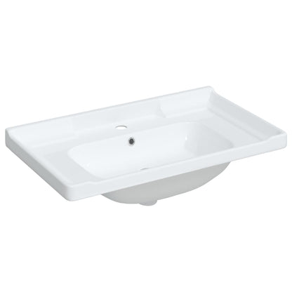 Lavandino da Bagno Bianco 81x48x23 cm Rettangolare in Ceramica - homemem39