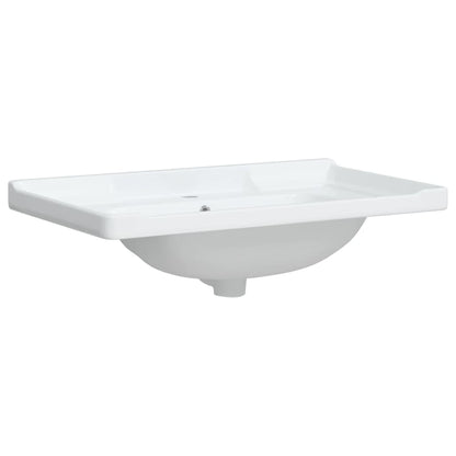 Lavandino da Bagno Bianco 81x48x23 cm Rettangolare in Ceramica - homemem39