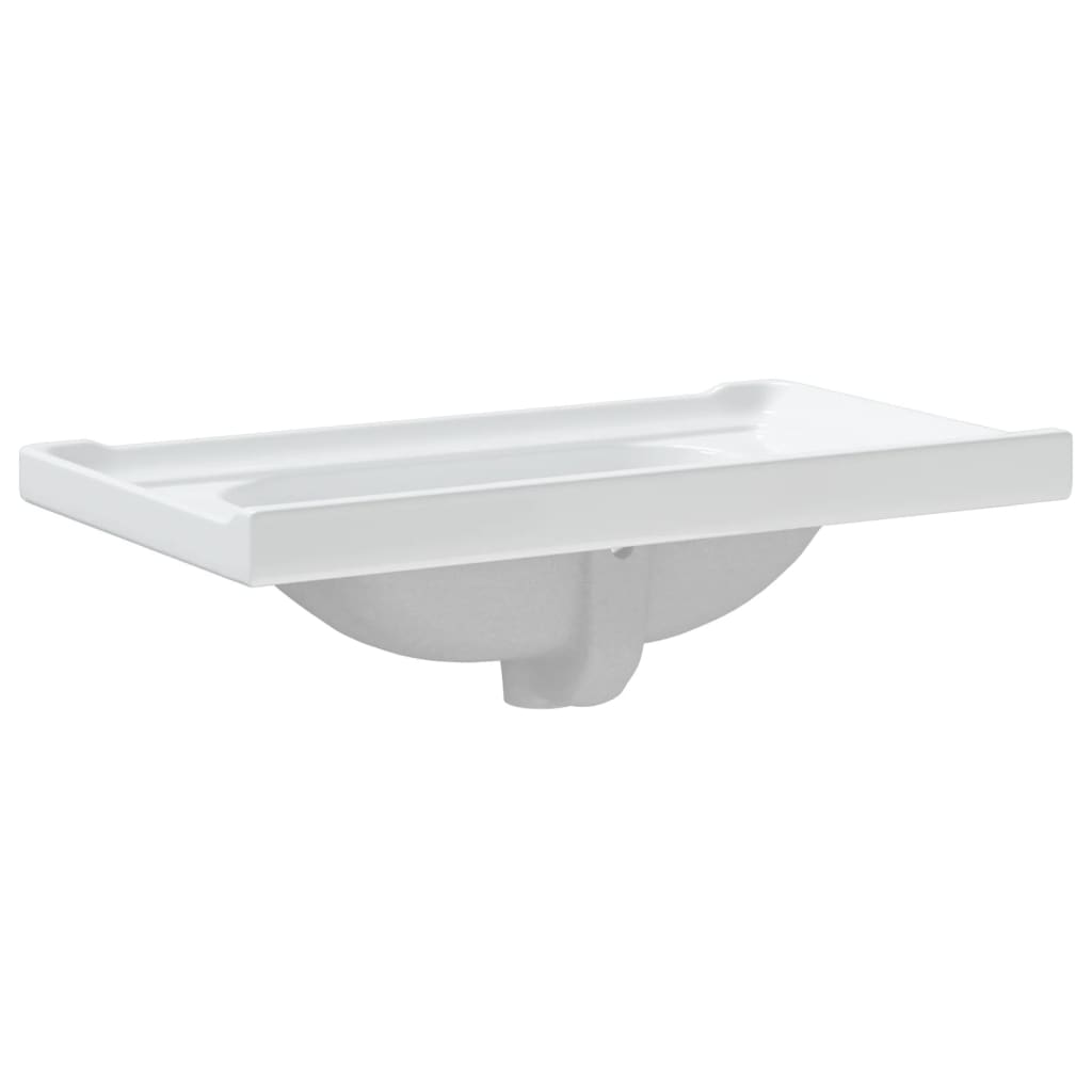 Lavandino da Bagno Bianco 81x48x23 cm Rettangolare in Ceramica - homemem39